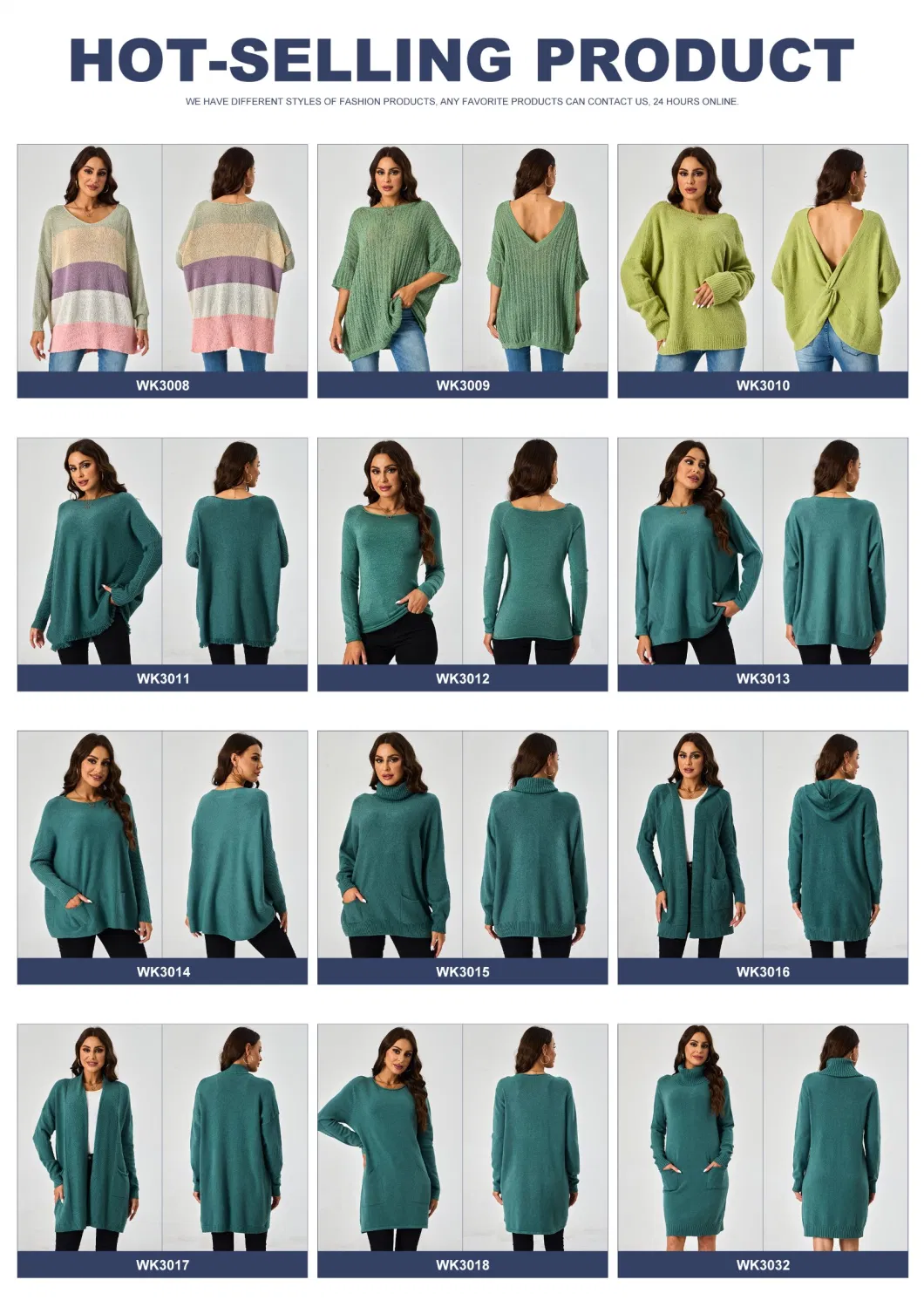Women′s V-Neck Waist Open Cross Pit Stripes Long Sleeve Pullover Cropped Sweater Knitwear