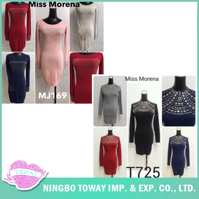 High Quality Ladies Clothing Best Fine Flower Beaded Knitwear Design