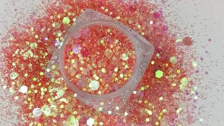 24 couleurs 20 ml de paillettes de résine mélangées fines et épaisses