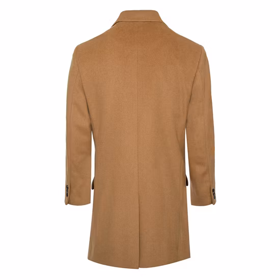 ODM pour hommes laine personnalisée pardessus cachemire homme manteau d'hiver fait main personnalisé