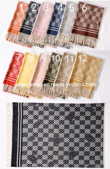 Yiwu Woge premier fournisseur produits en vrac cachemire sentiment écharpe Wrap hiver cou accessoires