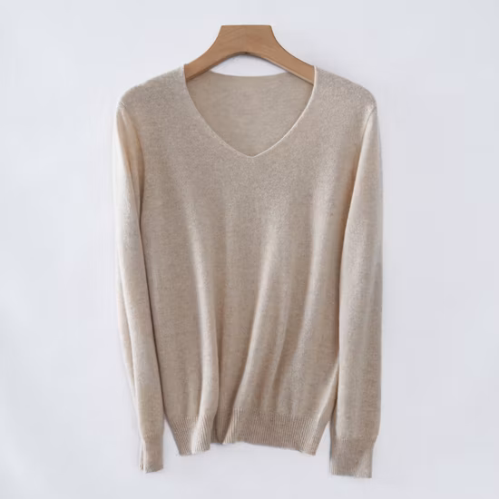Commerce de gros de mélanges de cachemire et de coton ultrafins Classic V pour femme