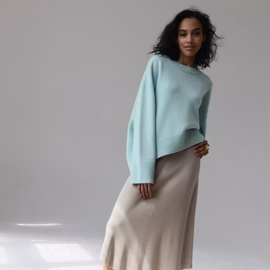 Hiver col rond rayure couleur blocage torsion à manches longues rayé pull femmes tricots