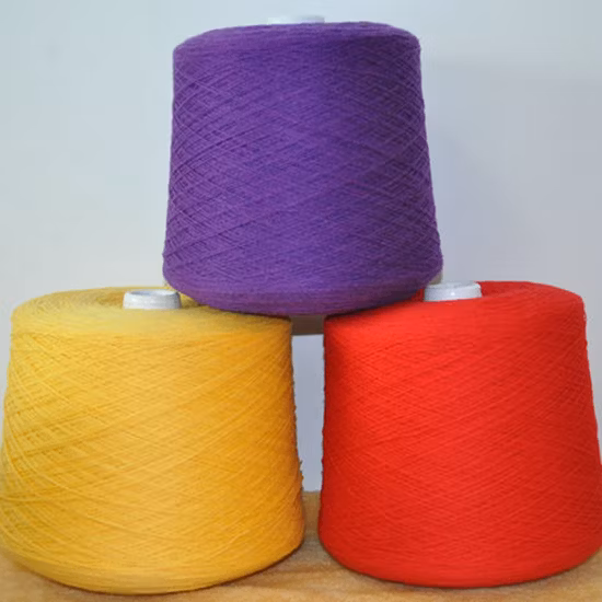 Fils de laine de cachemire mélangés de haute qualité pour le tricot, vente en gros de fils à tricoter en cachemire